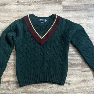 Ralph Lauren Dark Green Wool Sweater (Vintage)
